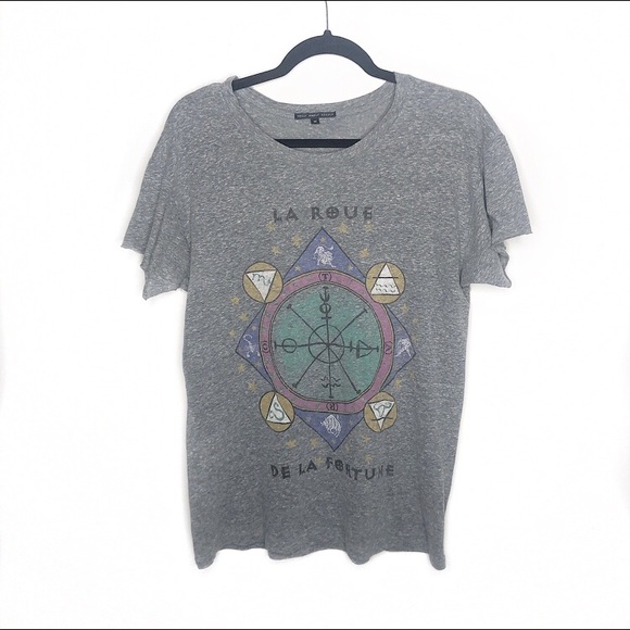 Truly Madly Deeply Tops - UO Truly Madly Deeply Grey Tarot Card T-shirt